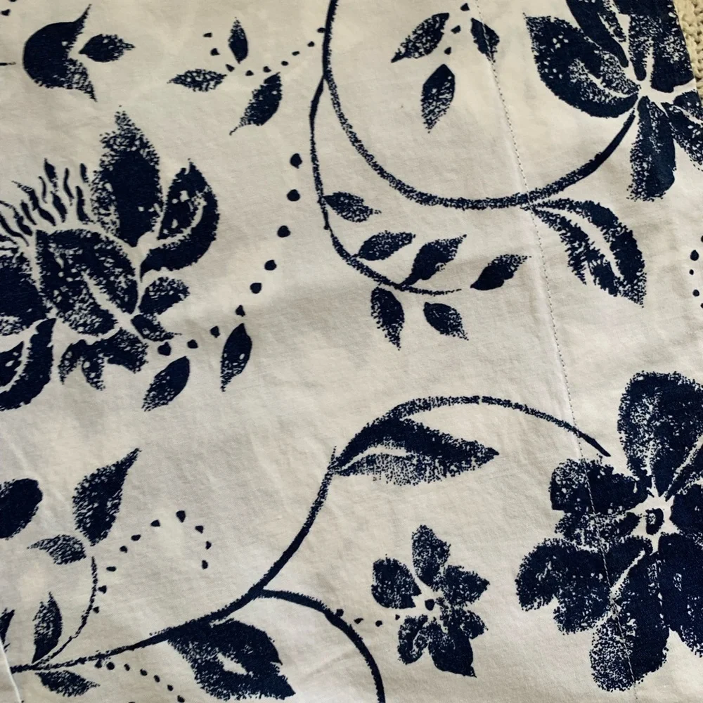 Pottery Barn Blue Floral pillow shams